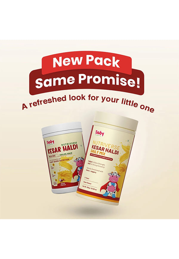 Nutriverse Kesar Haldi Milk Mix 300gm for 2-6 Years Kids | Kesar Milk (300 g) – thumbnail 2