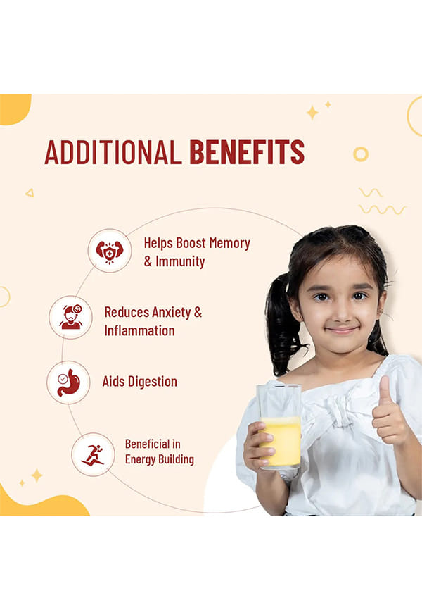 Nutriverse Kesar Haldi Milk Mix 300gm for 2-6 Years Kids | Kesar Milk (300 g) – thumbnail 5