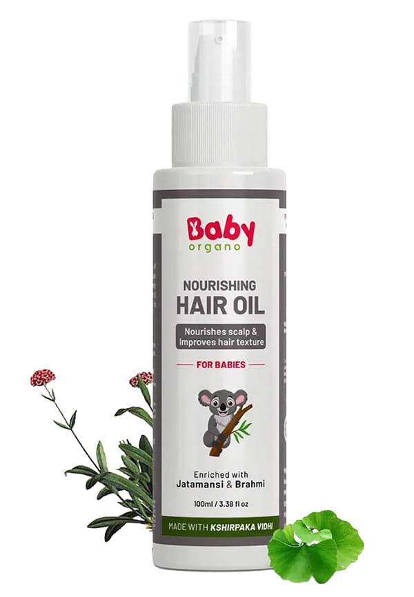 BabyOrgano Scalp Nourishing & Hair Growth Treatment Ayurvedic Oil Enriched With Jatamansi Hair Oil For Babies (100 ml)