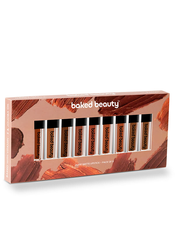 Liquid Matte Lipstick Long Lasting Brown Palette