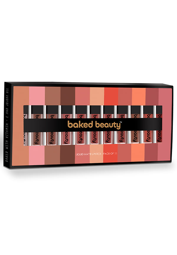 Matte Finish Mini Liquid Lipstick Combo Pack 11 Transfer proof Mousse Matte With Vitamin E