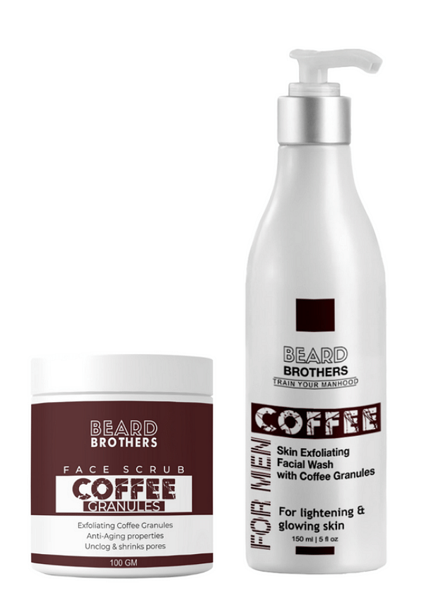 Skin Exfoliating Kit for Men | Powered by Coffee Granules