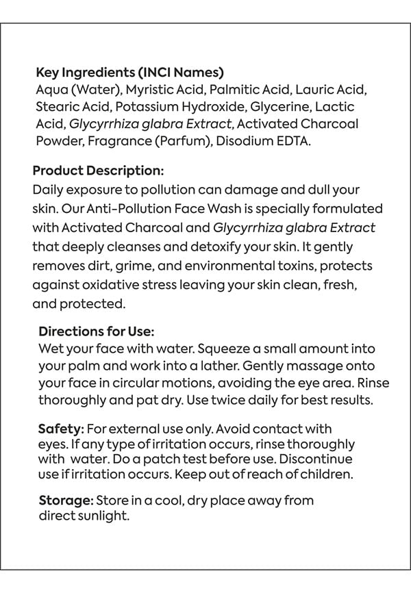 Anti Pollution Face Wash – thumbnail 3