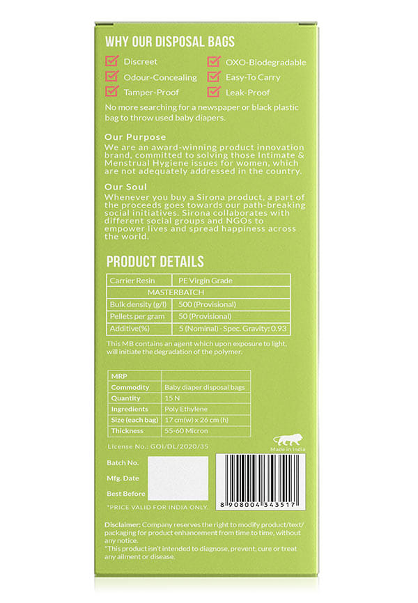 Baby Diapers & Sanitary Disposal Bag – thumbnail 2