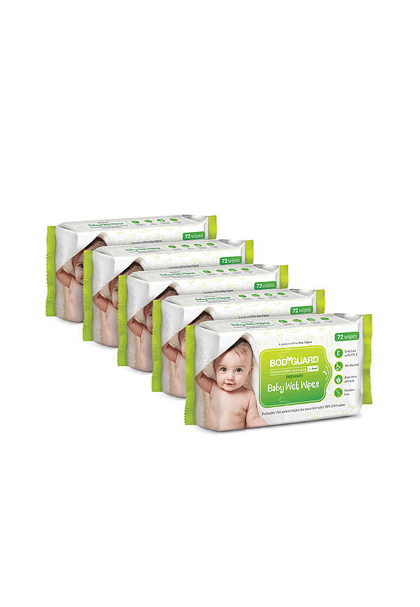 Premium Paraben Free Baby Wet Wipes With Aloe Vera