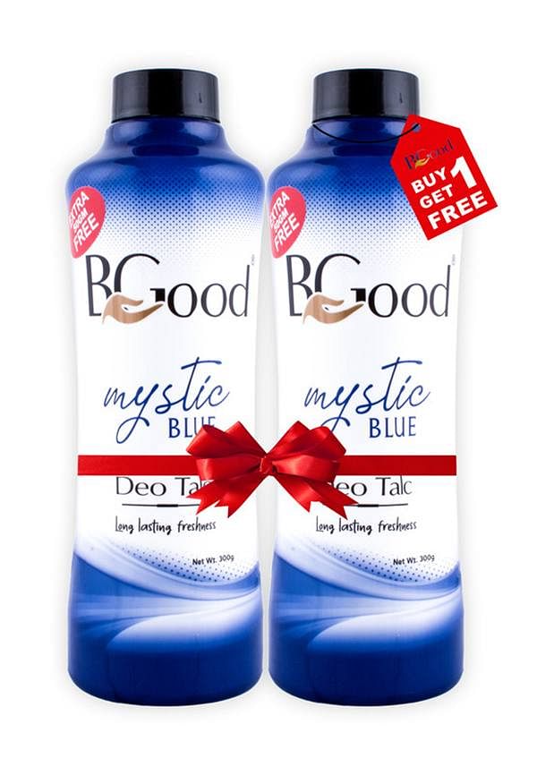 Body & Face Talcum Powder Buy 1 Get 1 Free - Mystic Blue Fragrance
