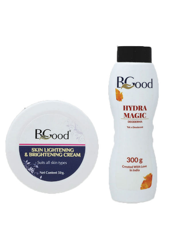 Skin Brightening Cream & Hydra Magic Talcum Powder Pack of 2