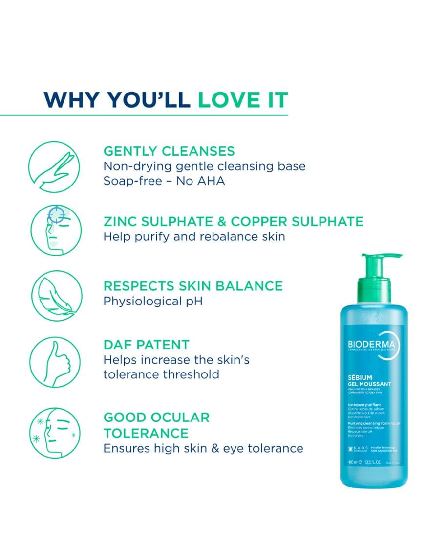 Sebium Face And Body Wash Moussant Purifying Cleansing Gel – thumbnail 6