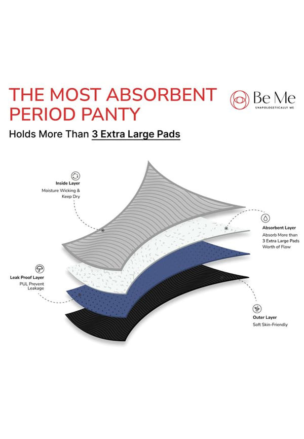 Period Panties for Women,Strong Leak Protection, Durable Design Underwear – thumbnail 6