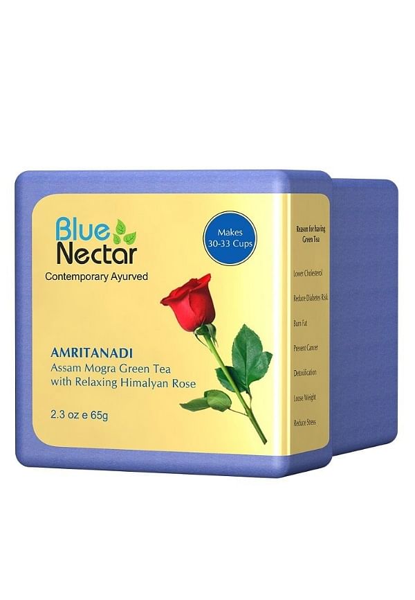 Amritanadi Assam Mogra Green Tea Leaves with Himalyan Rose