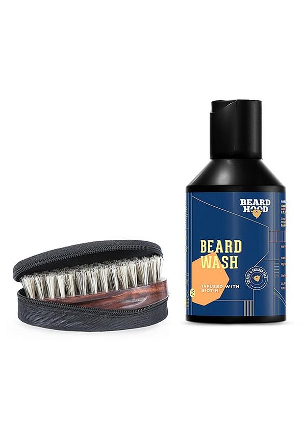 Beard Brush & Beard Growth Wash