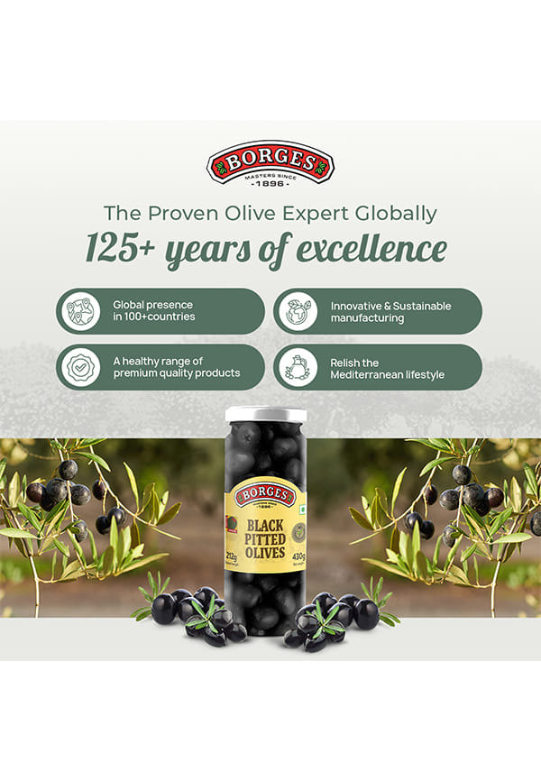 Borges Black Pitted Olives – thumbnail 6
