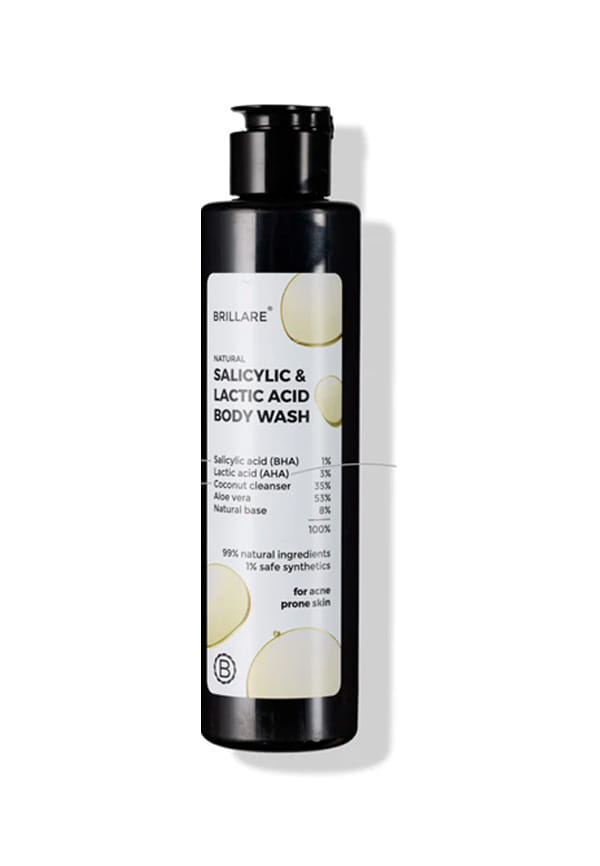 Salicylic & lactic Acid Body Wash for Clear, Purified, Acne Prone Skin