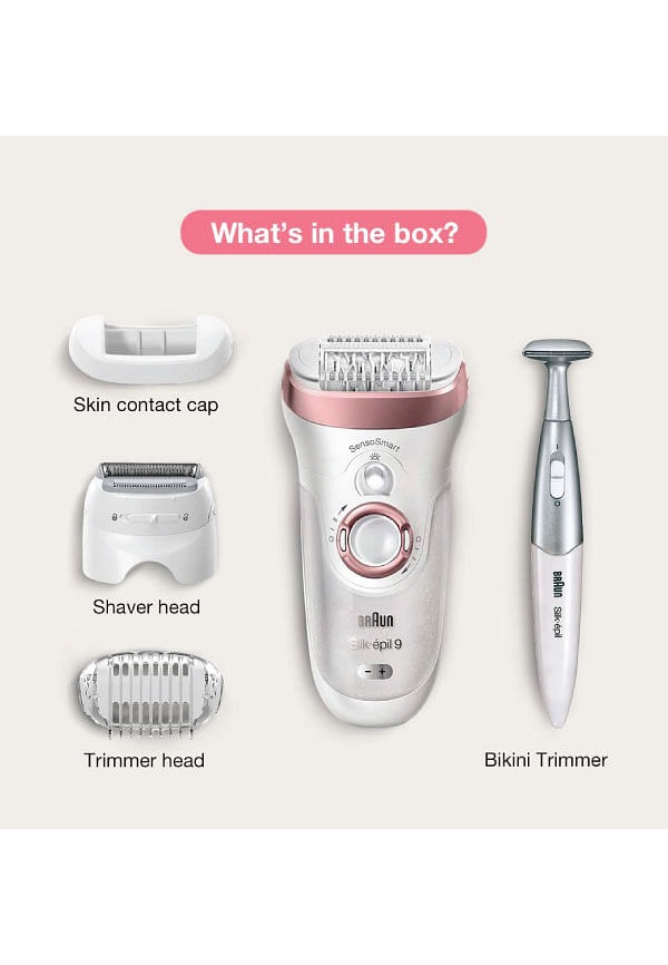 Silk-Epil 9-890 Epilator,Long Lasting Smooth Skin With Extra Hair Removal
