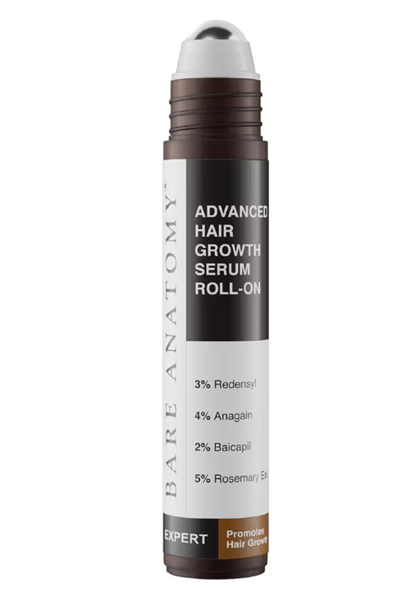 Advanced Hair Growth Serum Roll-On | Redensyl, Anagain, Rosemary, Rice Water