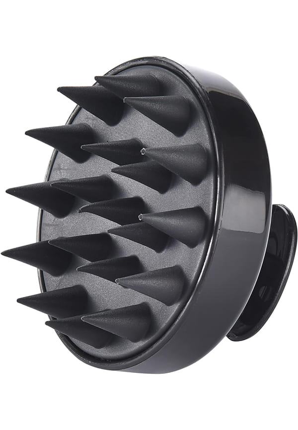 Hair Scalp Massager Brush for Gentle Exfoliation & Scalp Stimulation -Detachable Handle
