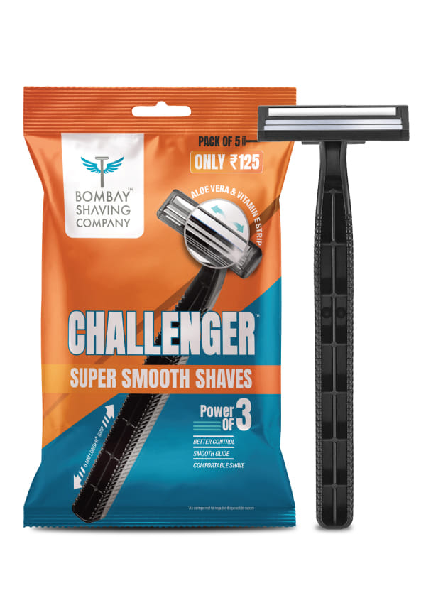 Disposable Shaving Razor for Men, Razor with Rubber Grip Handle and ...