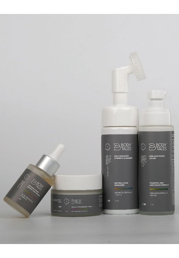 Vitamin C Pure Bright Serum & Daily Radiance Vitamin C Cleanser & Skin-Rejuvenating Moisturizer & Skin Lightening Lotion