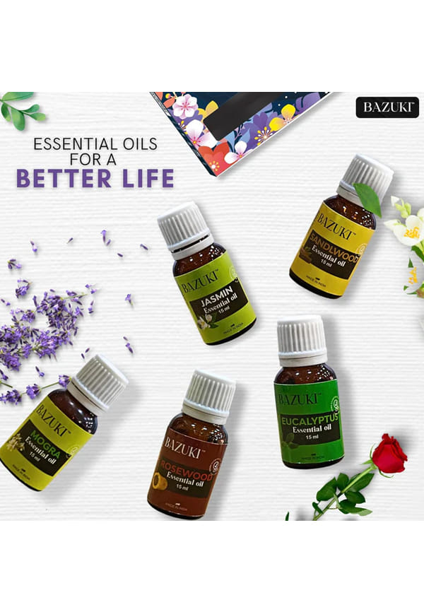 Aroma Symphony Essential Oil combo - Eucalyptus, Mogra, Rosewood, Sandalwood, Jasmin. – thumbnail 5
