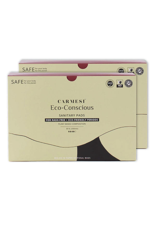 Carmesi - Eco-Conscious Sanitary Pads - White - L/XL - 30pcs