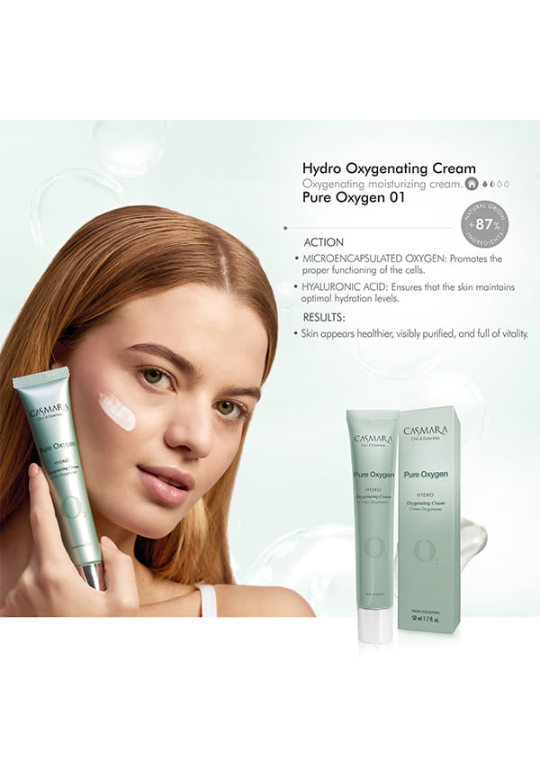 Oxygenating Moisturizing Cream, Pure Oxygen 1 with Riboxyl & Hyaluronic Acid – thumbnail 3