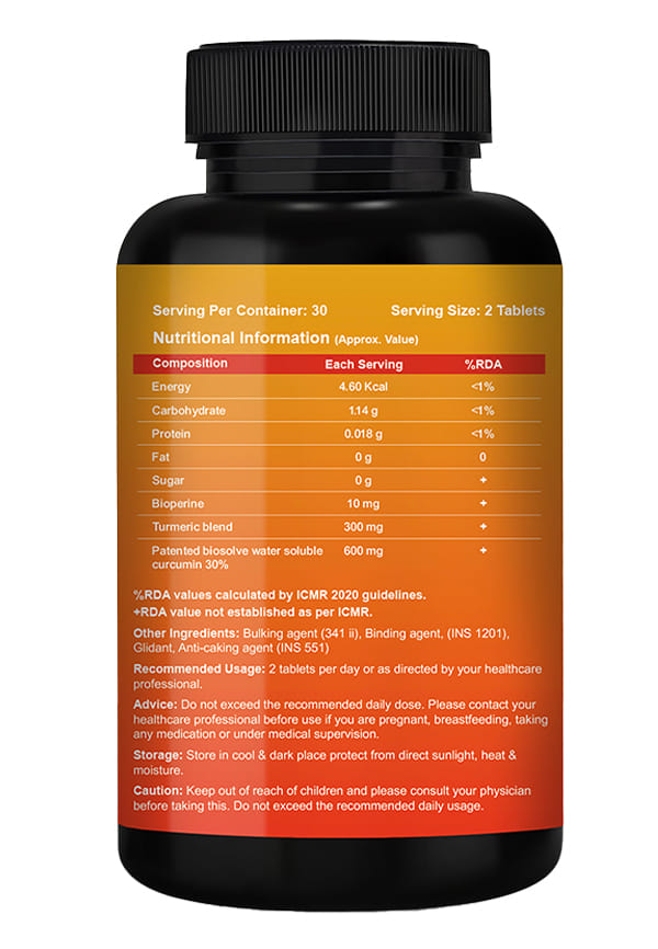 Curcumin 910mg with BioPerine – thumbnail 3