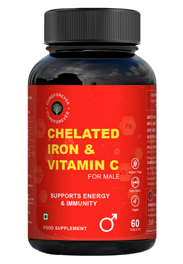 Chelated Iron with Vitamin C for Men