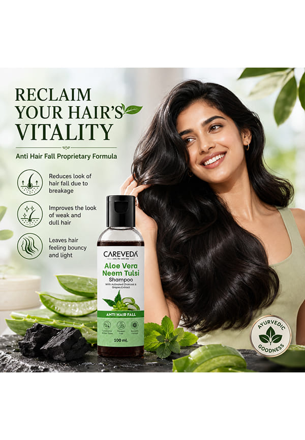 Aloe Vera Neem Tulsi Anti Hair Fall Shampoo – thumbnail 3