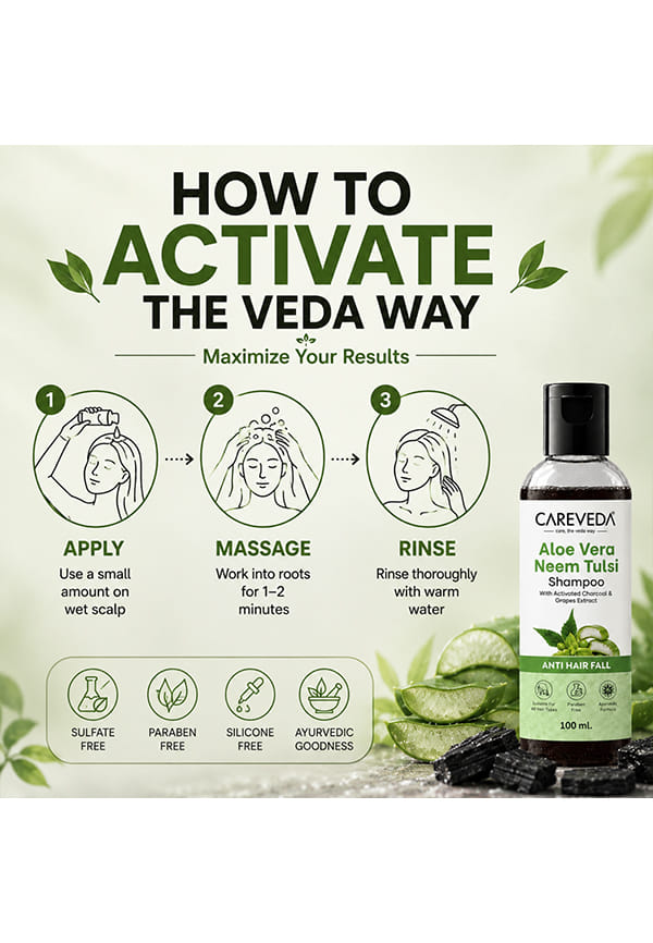 Aloe Vera Neem Tulsi Anti Hair Fall Shampoo – thumbnail 4