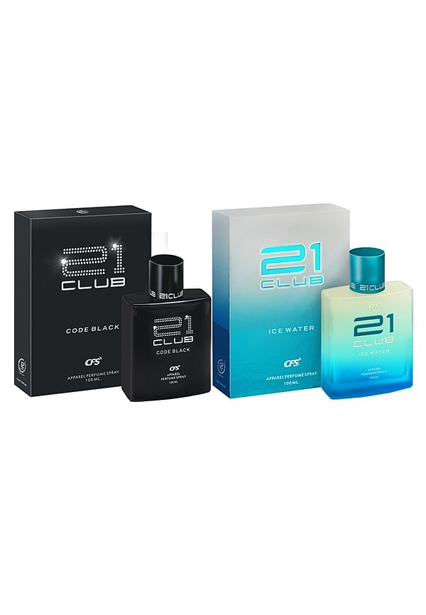21 Club Ice Water & 21 Club Code Black Perfume Combo