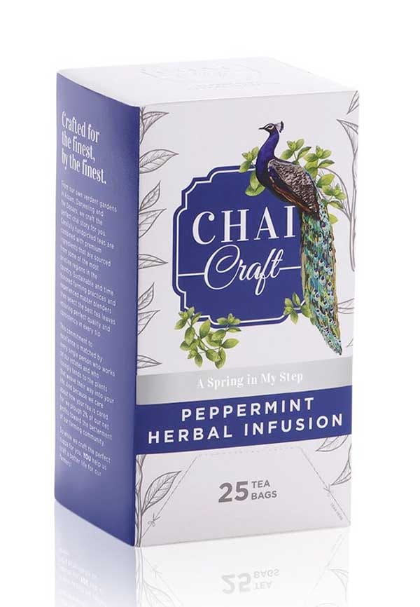 Peppermint Tea Bags, Refreshing Herbal Infusion