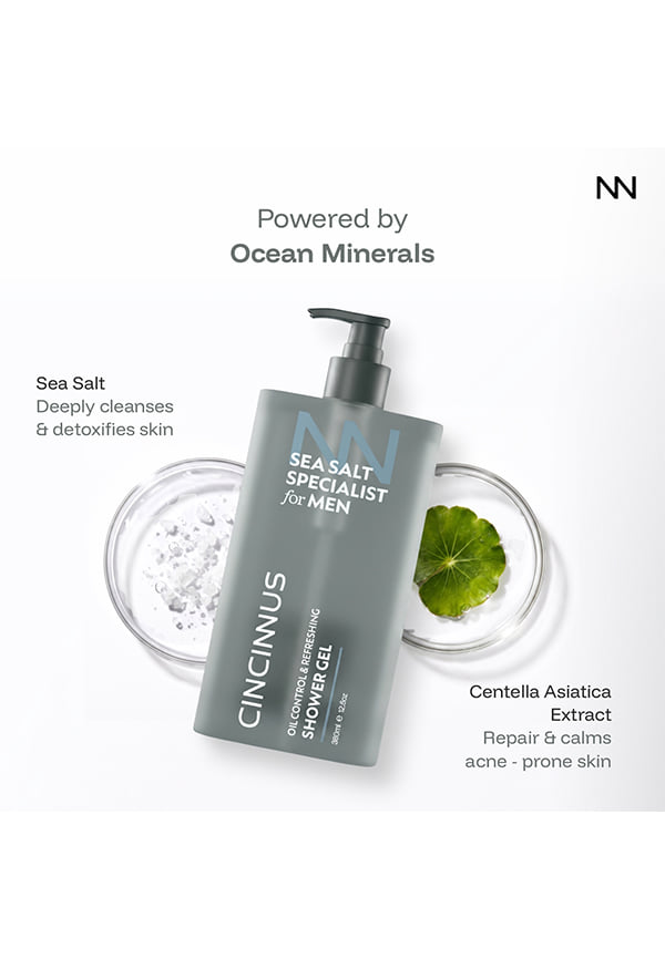 Sea Salt Oil Control Refreshing Shower Gel – thumbnail 2