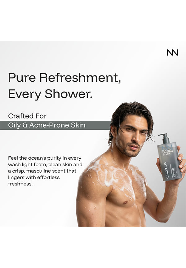Sea Salt Oil Control Refreshing Shower Gel – thumbnail 3