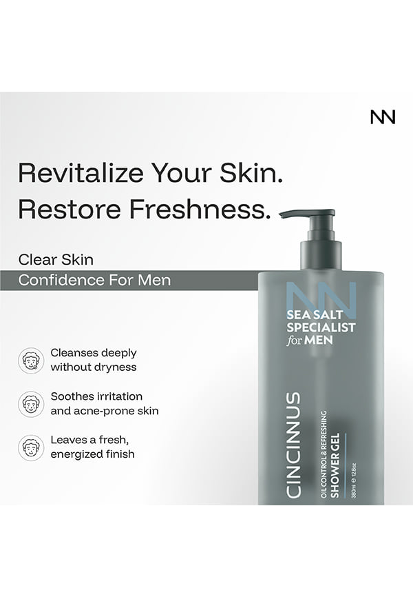 Sea Salt Oil Control Refreshing Shower Gel – thumbnail 4