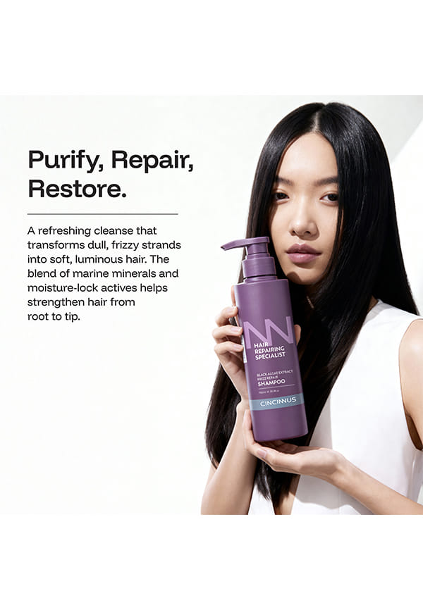 Black Algae Extract Frizz Repair Shampoo – thumbnail 5