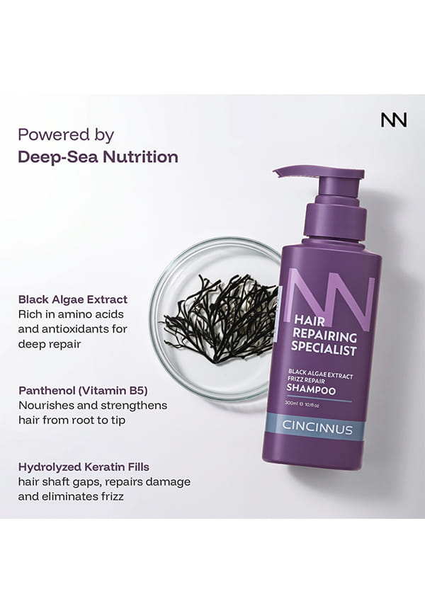 Black Algae Extract Frizz Repair Shampoo – thumbnail 3