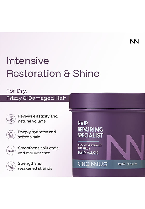 Black Algae Extract Frizz Repair Hair Mask – thumbnail 5