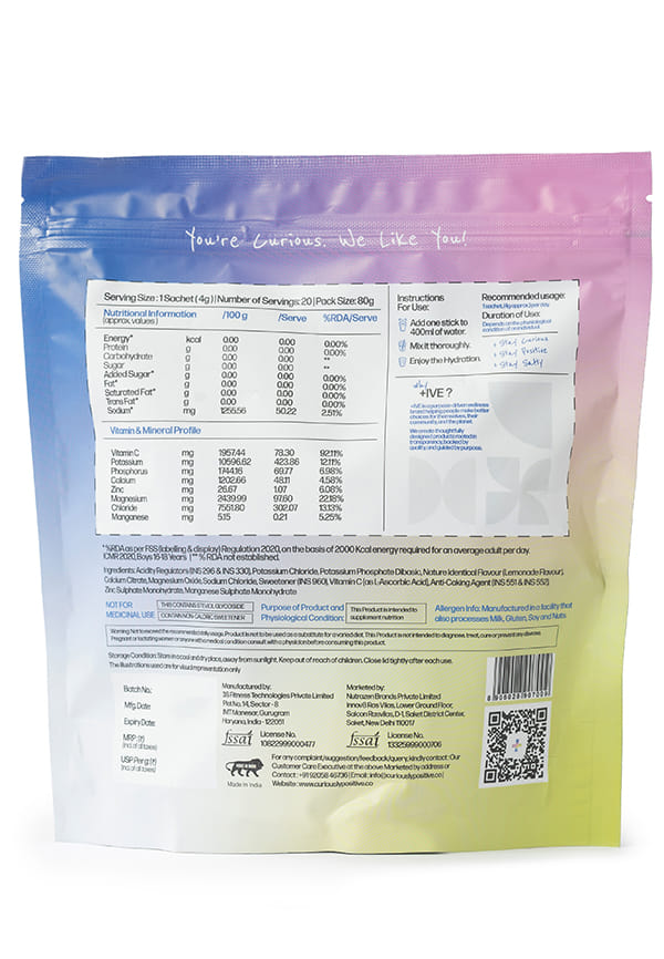 Electrolytes Drink Mix - Lemonade Flavour – thumbnail 2
