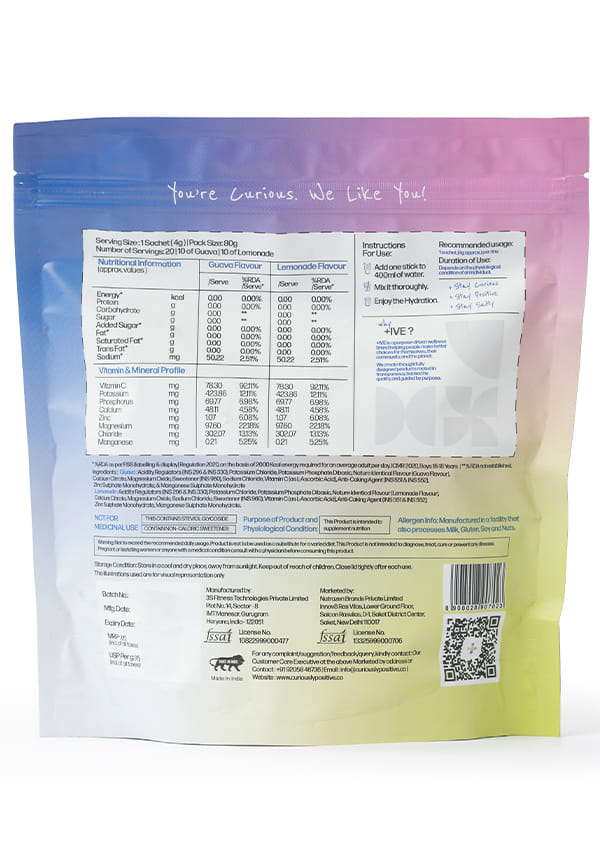 Electrolytes Drink Mix - Assorted Flavour (Lemonade + Guava) – thumbnail 2