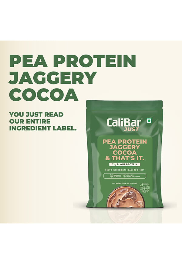 Just Chocolate Plant Protein - All Natural Organic Pea Protein + Jaggery + Cocoa – thumbnail 6