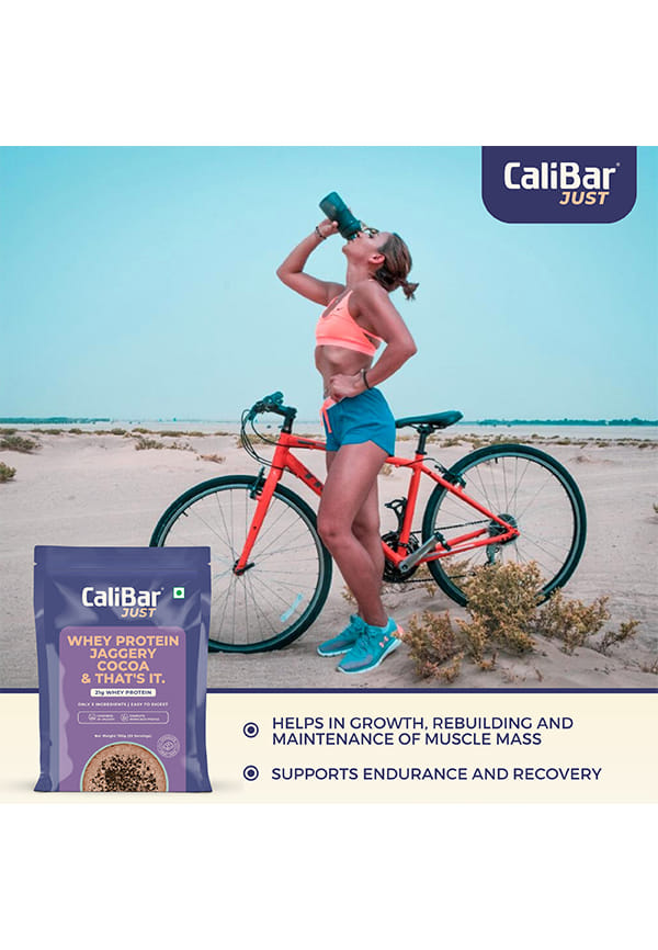 Just Chocolate Whey Protein - All Natural Whey Protein Concentrate + Jaggery + Cocoa – thumbnail 4