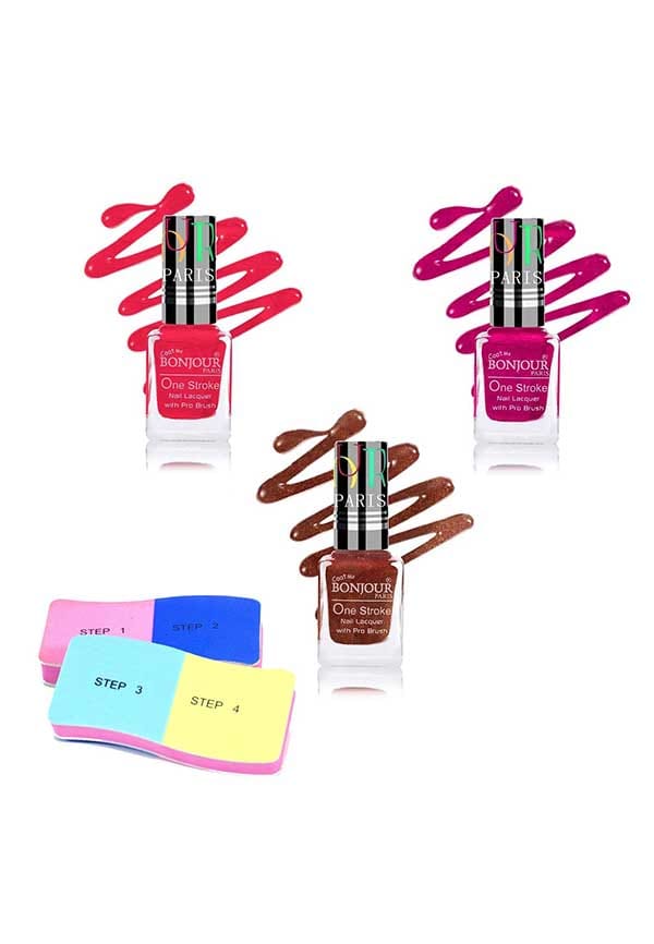 Nail Polish With Nail Buffer - Combo