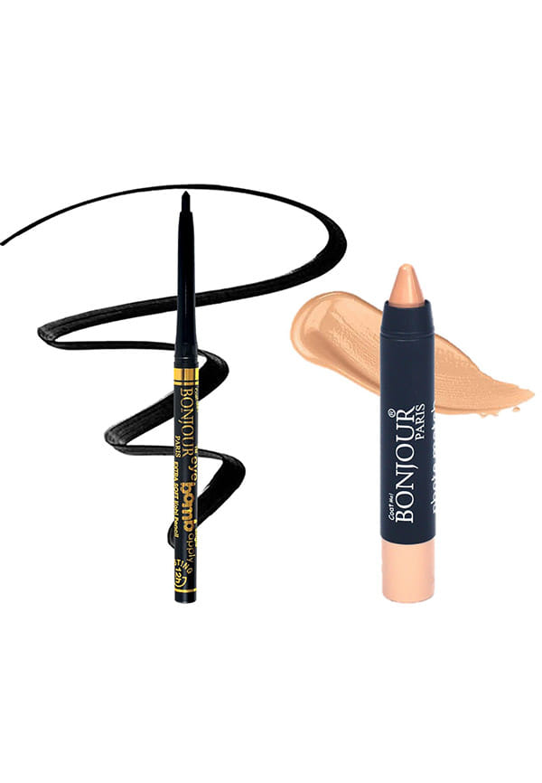 Photo Match Crayon Concealer - Black Auto Kajal Combo