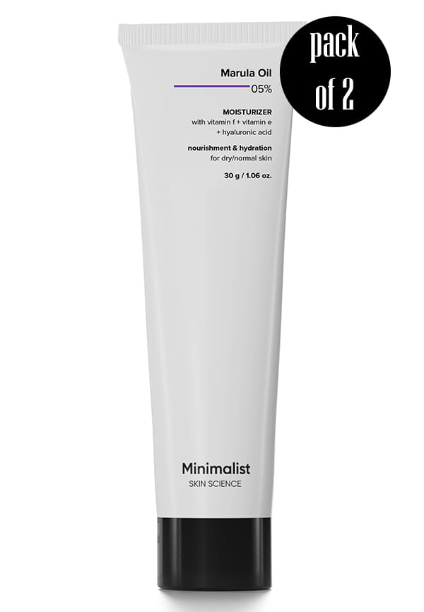 Marula Oil 5% Face Moisturizer For Dry Skin With Hyaluronic Acid