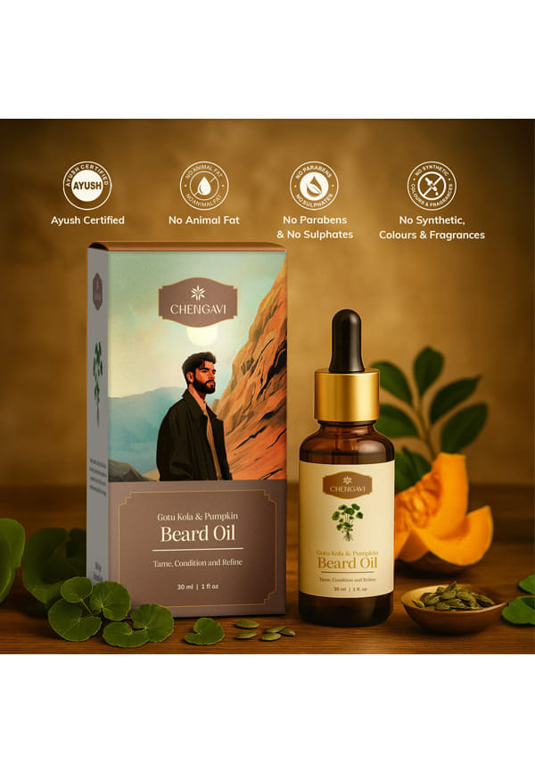 Chengavi Gotu Kola & Pumpkin Beard Oil – thumbnail 5