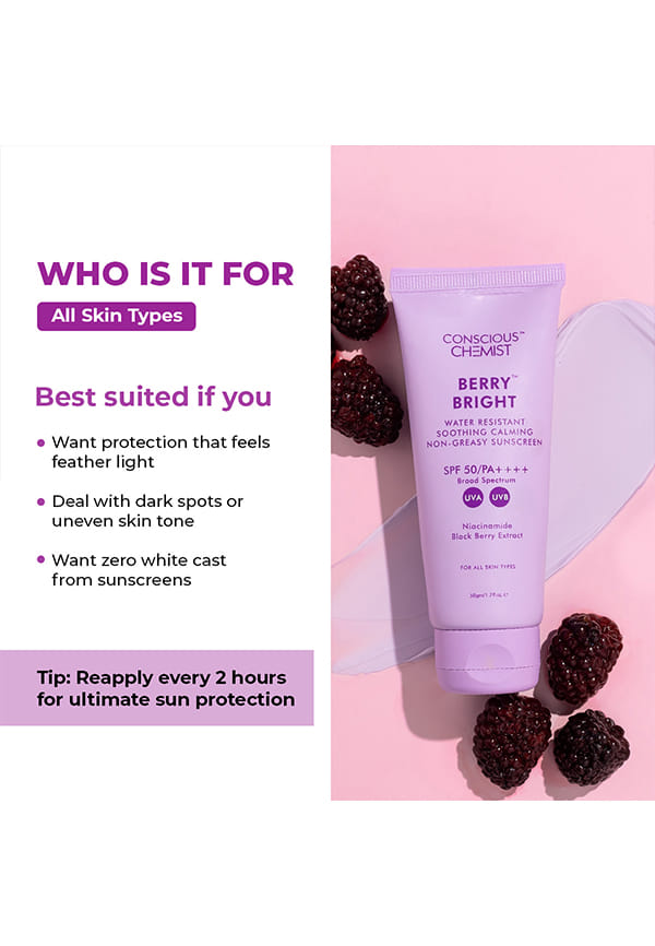 Berry Bright Niacinamide Sunscreen Spf 50 Pa++++ – thumbnail 8