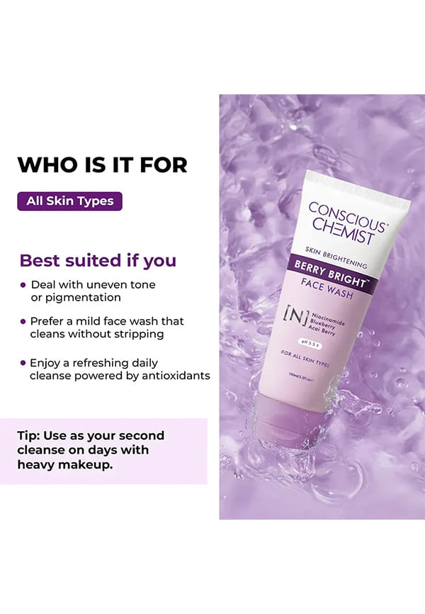 Berry Bright Pore Refining Face Wash with Niacinamide – thumbnail 8
