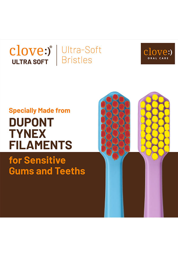 4160 Ultra Soft Bristles Toothbrush for Deep Cleaning - Pack of 5 Assorted Colors – thumbnail 3