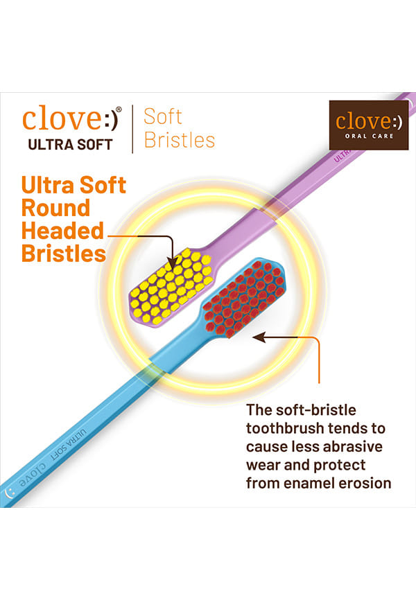4160 Ultra Soft Bristles Toothbrush for Deep Cleaning - Pack of 5 Assorted Colors – thumbnail 4