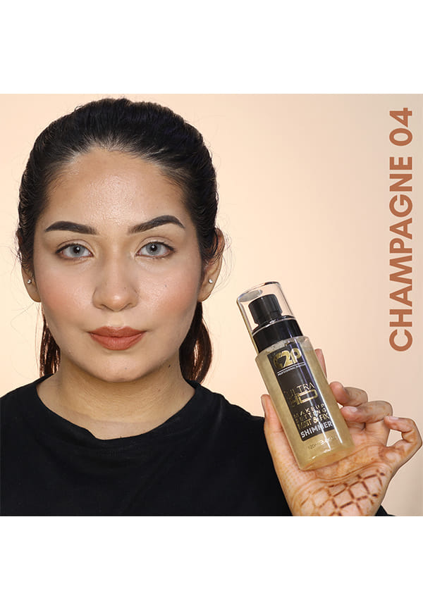 C2P Pro Ultra HD (UHD) Makeup Setting Mist & Fix; Long Lasting Makeup Fixer Spray Keeps your makeup intact for 24 hours (Diamond Dust 01, 120 ml) – thumbnail 2